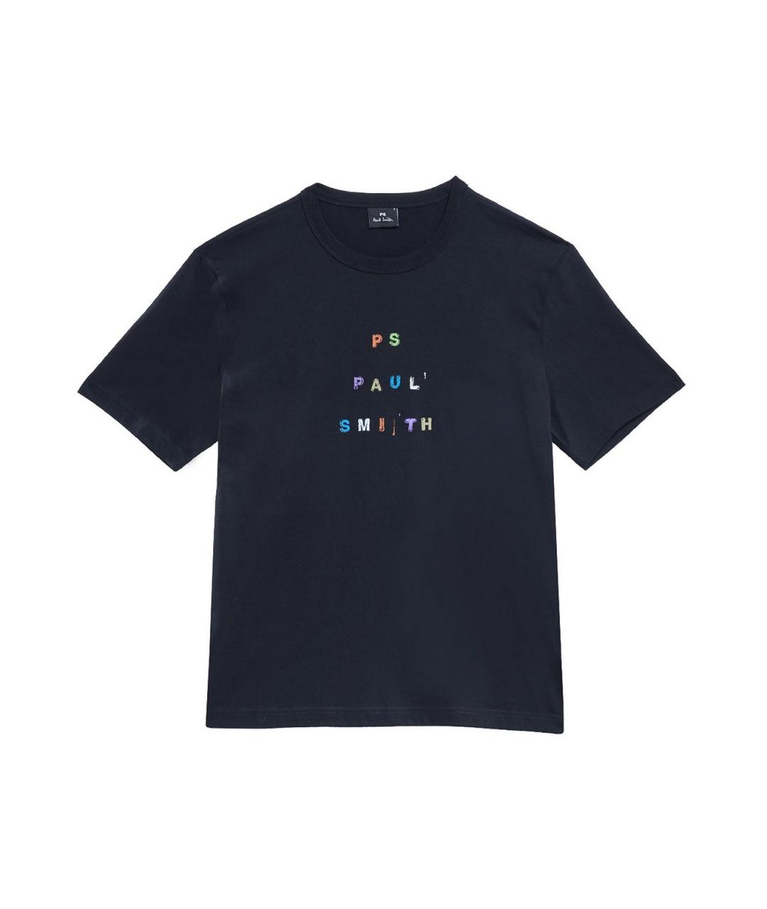 PS BY PAUL SMITH Черная хлопковая футболка, фото 1