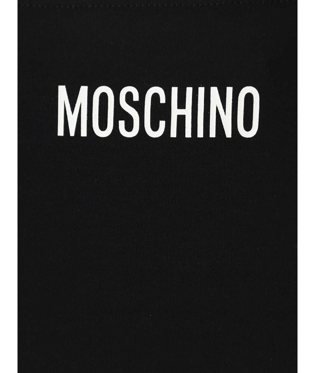 MOSCHINO Черная хлопковая майка, фото 4