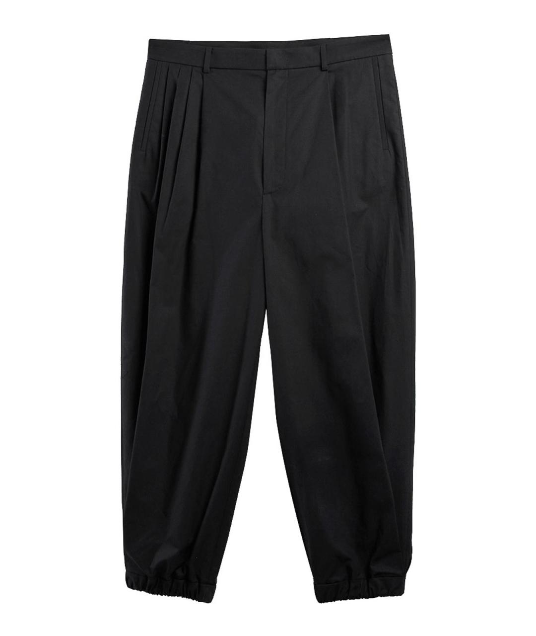 MOSCHINO Черные хлопковые повседневные брюки, фото 1