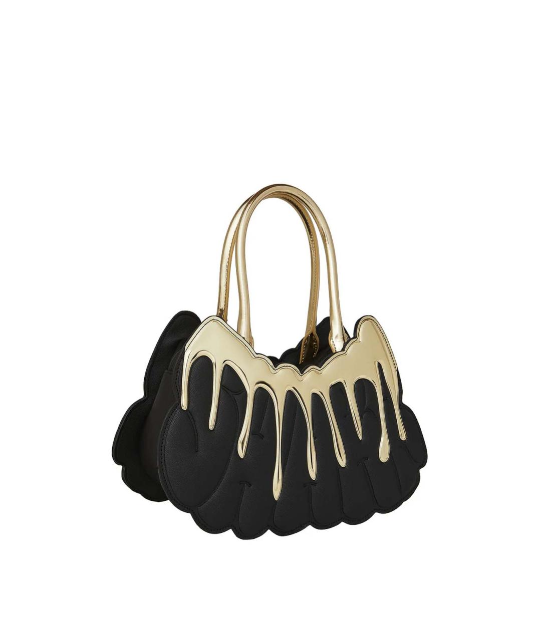 SPRAYGROUND Черная сумка с короткими ручками из искусственной кожи, фото 2