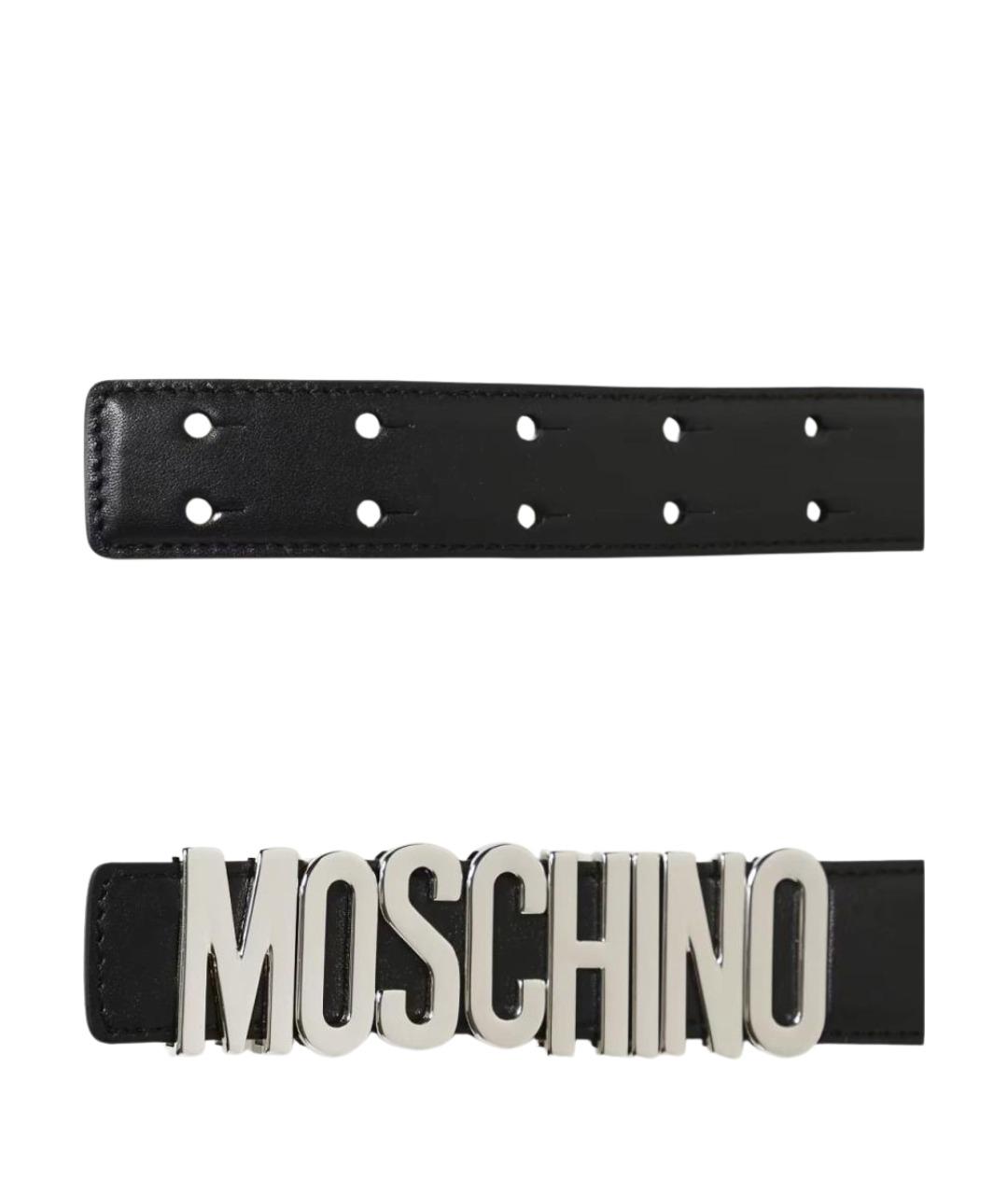 MOSCHINO Черный ремень, фото 2
