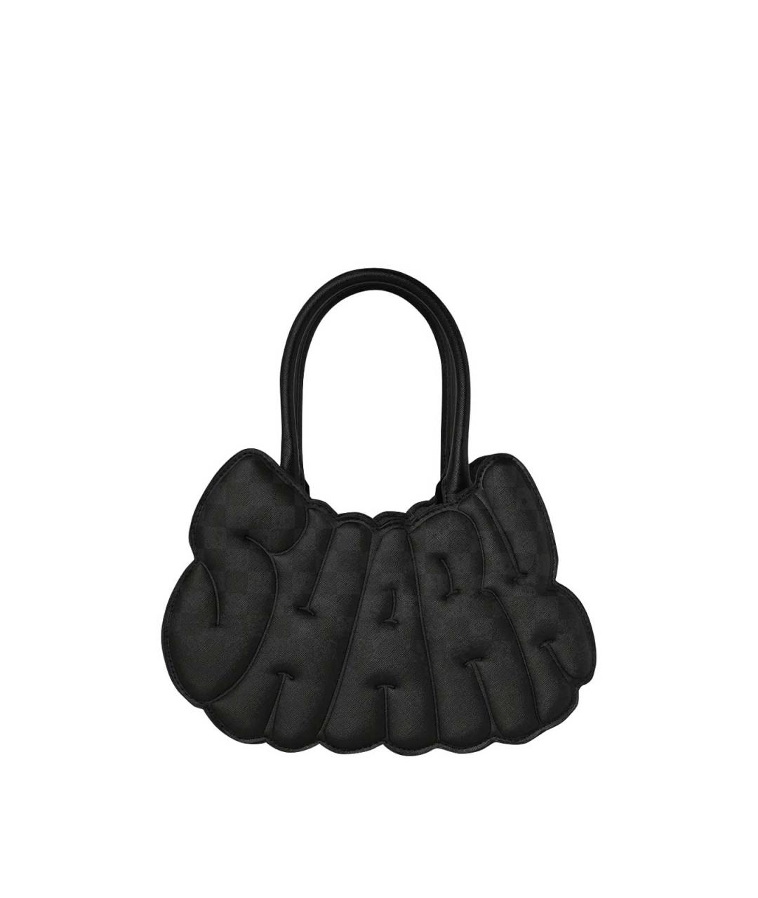 SPRAYGROUND Черная сумка с короткими ручками из искусственной кожи, фото 3