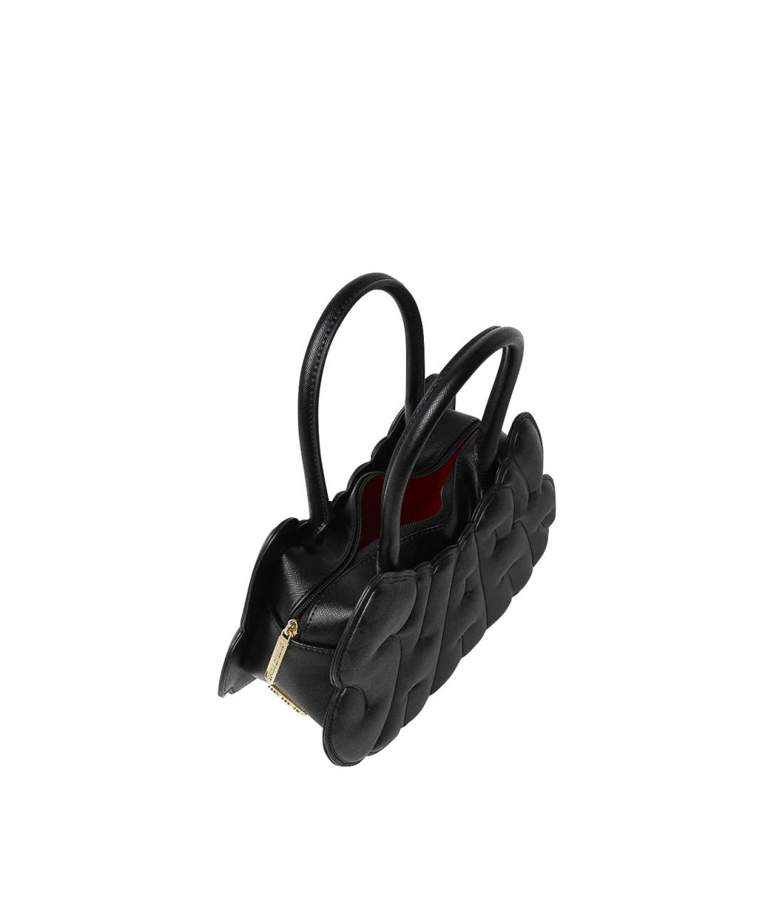 SPRAYGROUND Черная сумка с короткими ручками из искусственной кожи, фото 4