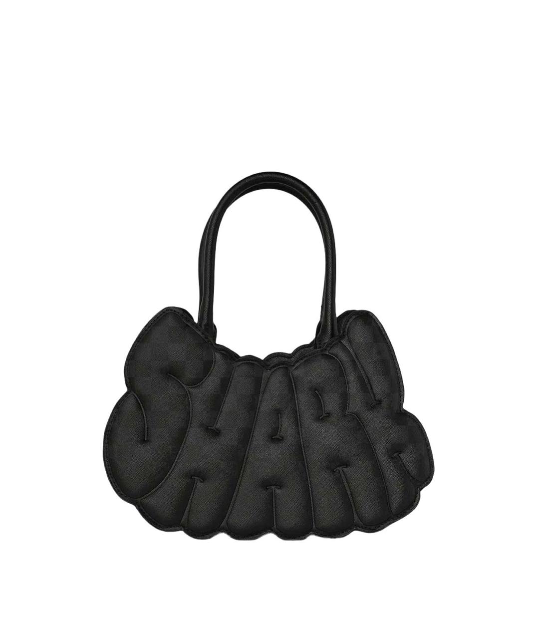 SPRAYGROUND Черная сумка с короткими ручками из искусственной кожи, фото 1