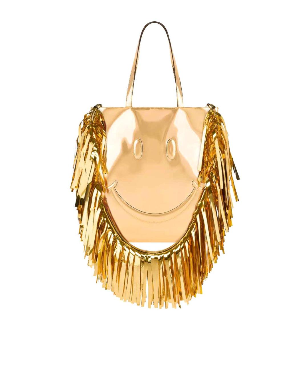 MOSCHINO Золотая сумка тоут из искусственной кожи, фото 1