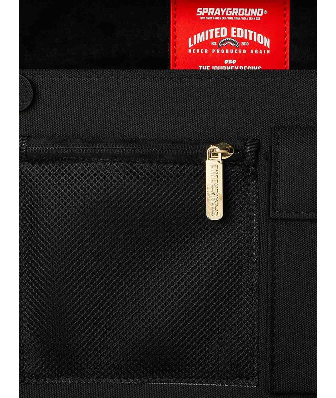SPRAYGROUND Черный кожаный портфель, фото 6
