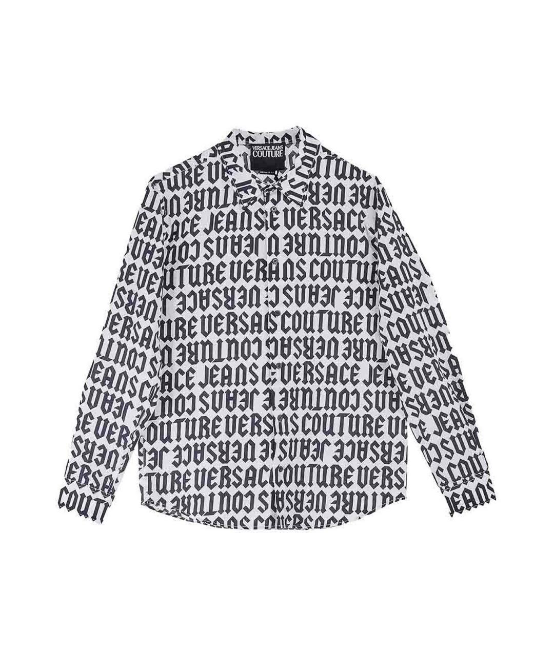 VERSACE JEANS COUTURE Черная хлопковая кэжуал рубашка, фото 1