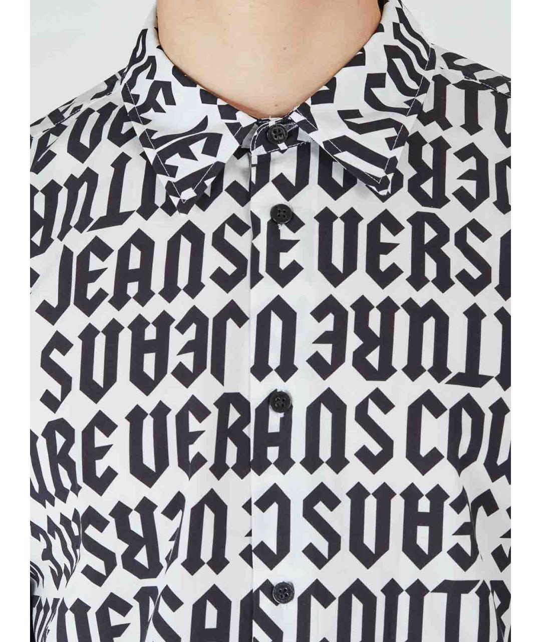 VERSACE JEANS COUTURE Черная хлопковая кэжуал рубашка, фото 6