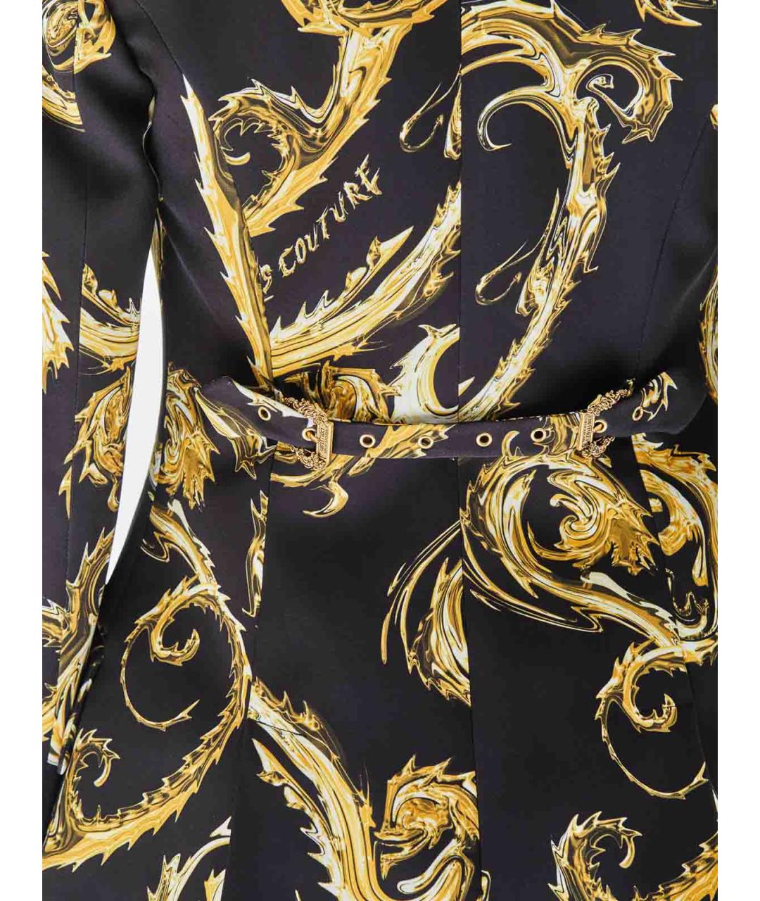 VERSACE JEANS COUTURE Мульти полиамидовый жакет/пиджак, фото 5