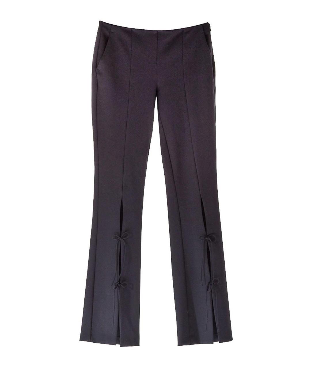 VERSACE JEANS COUTURE Черные полиамидовые брюки широкие, фото 1