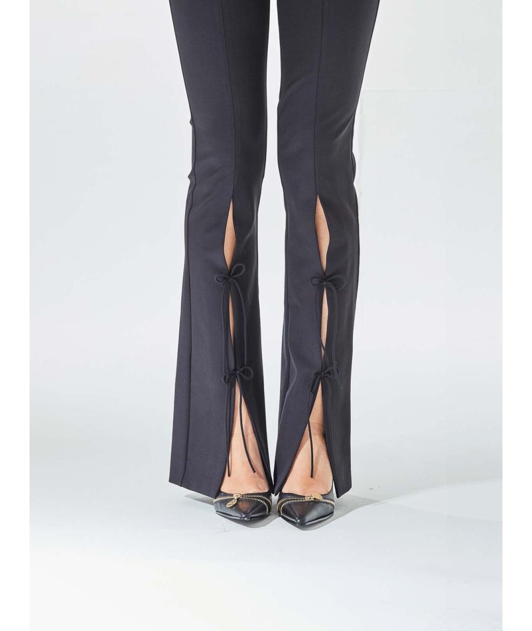 VERSACE JEANS COUTURE Черные полиамидовые брюки широкие, фото 6