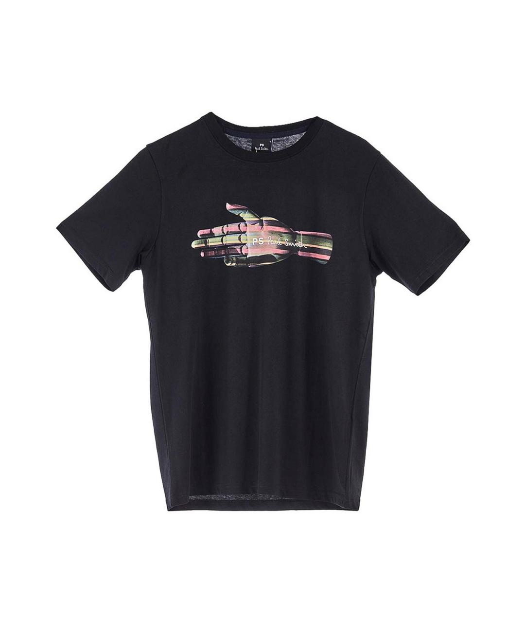 PS BY PAUL SMITH Черная хлопковая футболка, фото 1