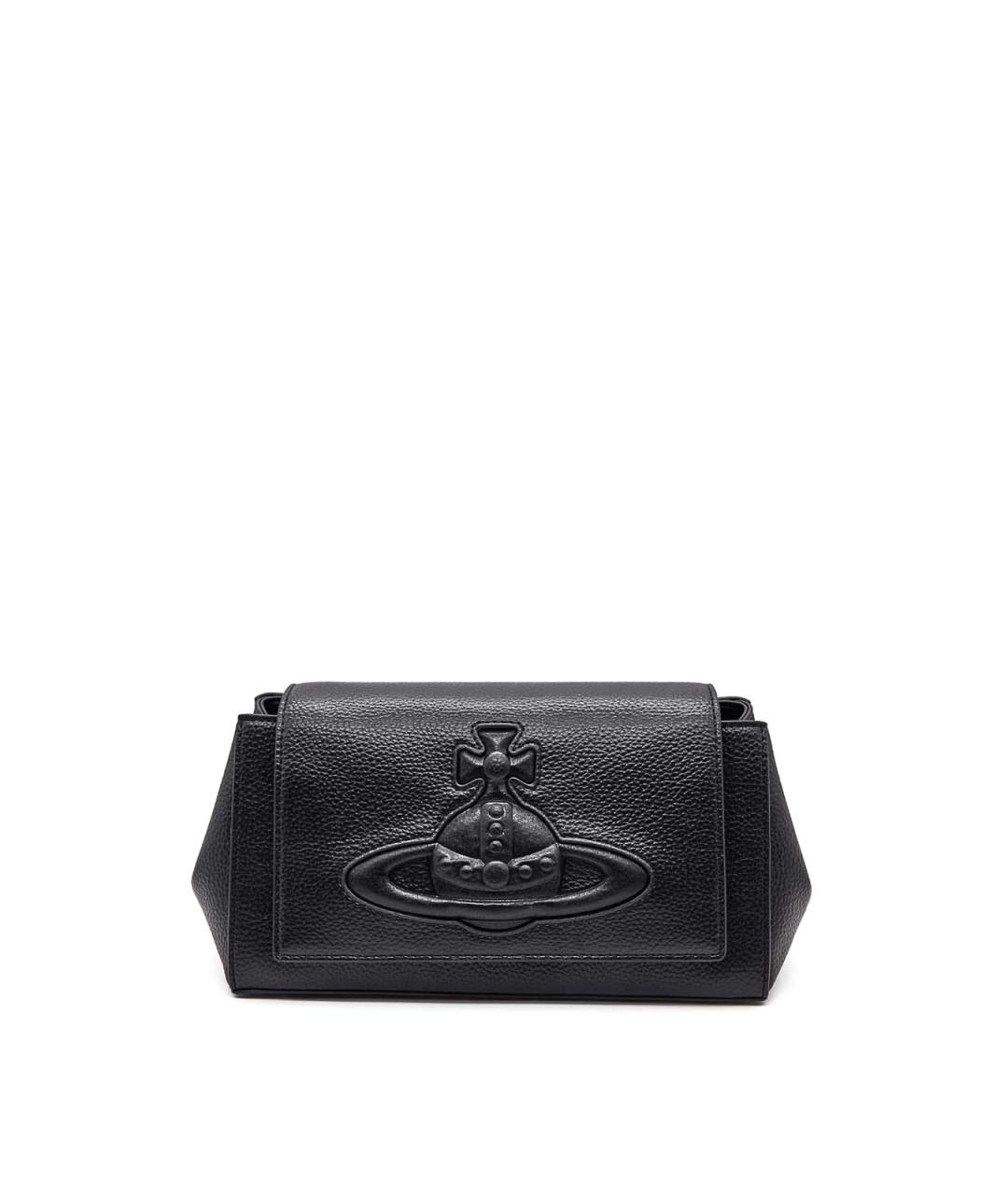 VIVIENNE WESTWOOD Черная сумка тоут из искусственной кожи, фото 1