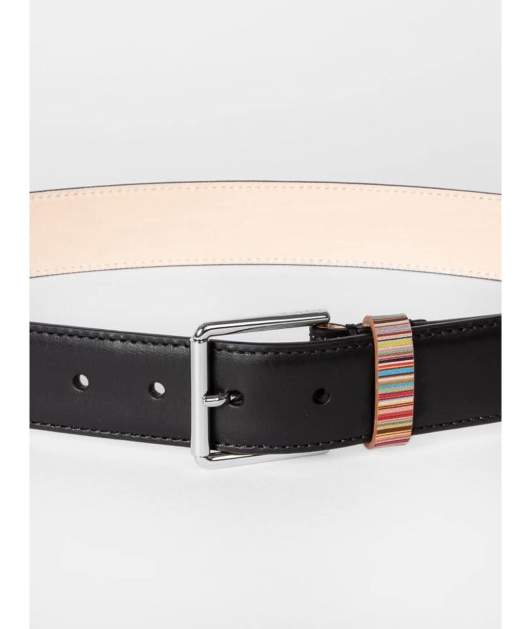 PAUL SMITH Черный кожаный ремень, фото 6