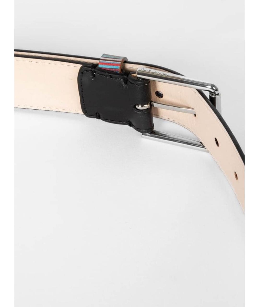 PAUL SMITH Черный кожаный ремень, фото 5