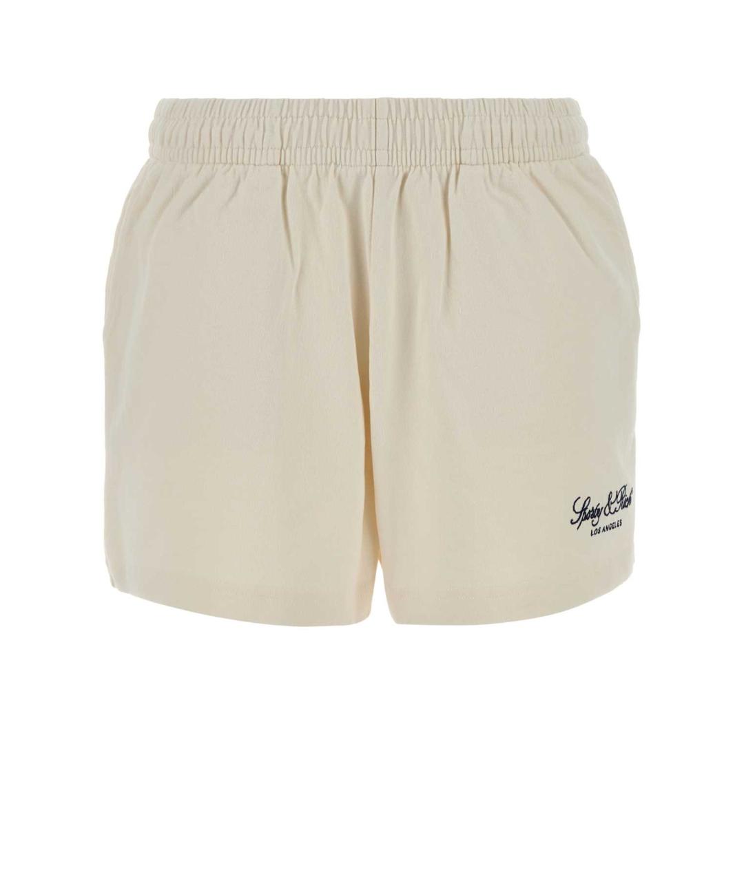 SPORTY AND RICH Белые хлопковые шорты, фото 1