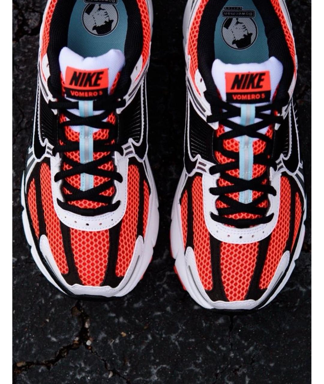 NIKE Красные текстильные низкие кроссовки / кеды, фото 7