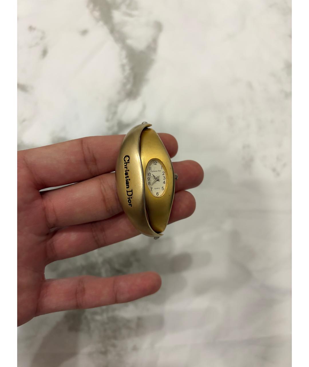 CHRISTIAN DIOR Золотые стальные часы, фото 3