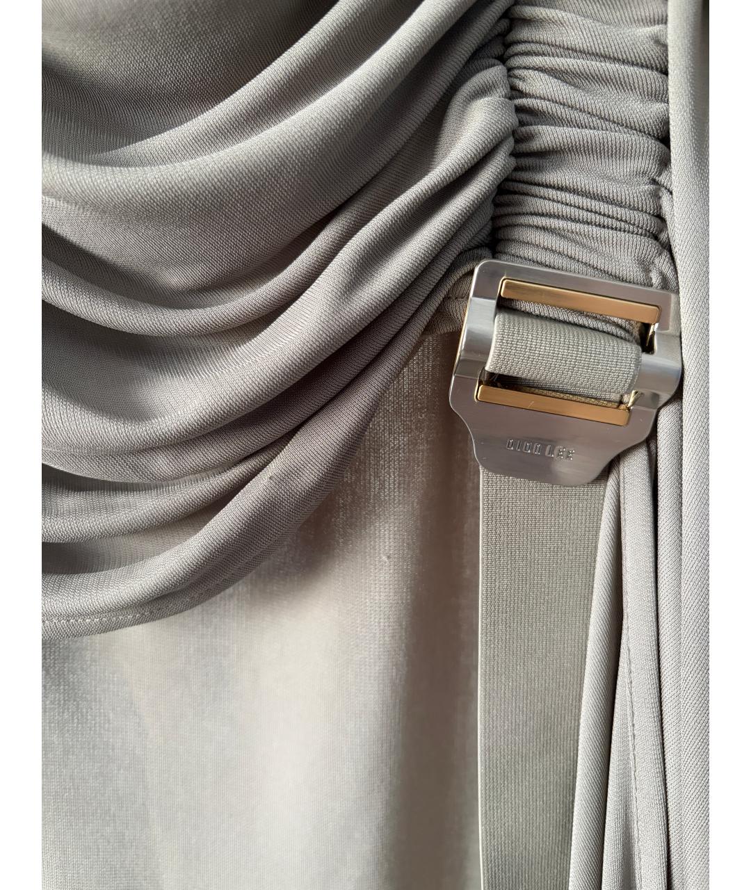 DION LEE Хаки вискозная юбка миди, фото 3
