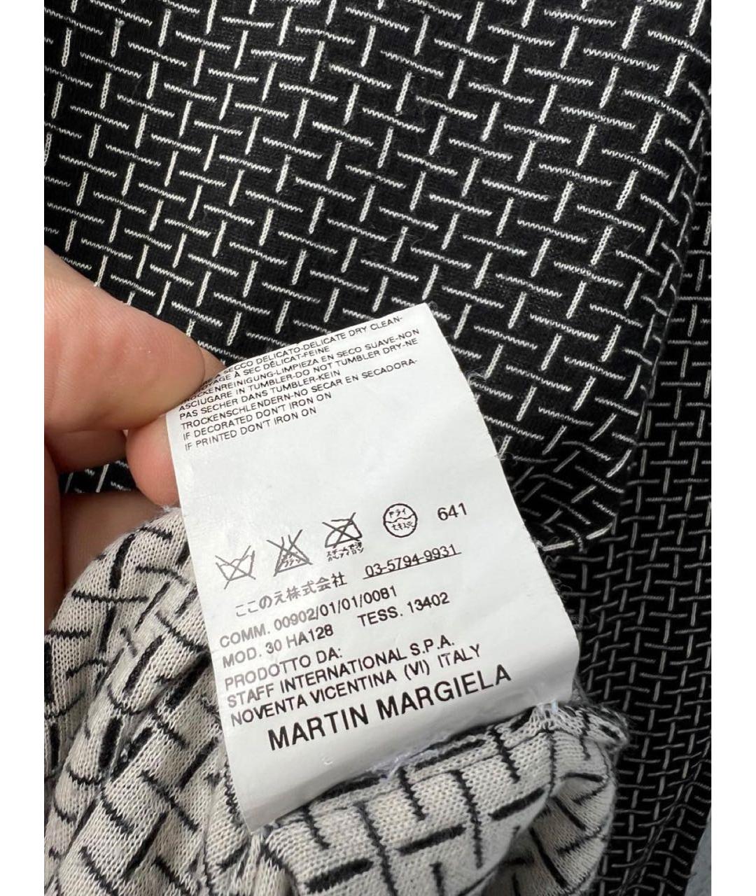 MAISON MARGIELA Черный хлопковый джемпер / свитер, фото 4