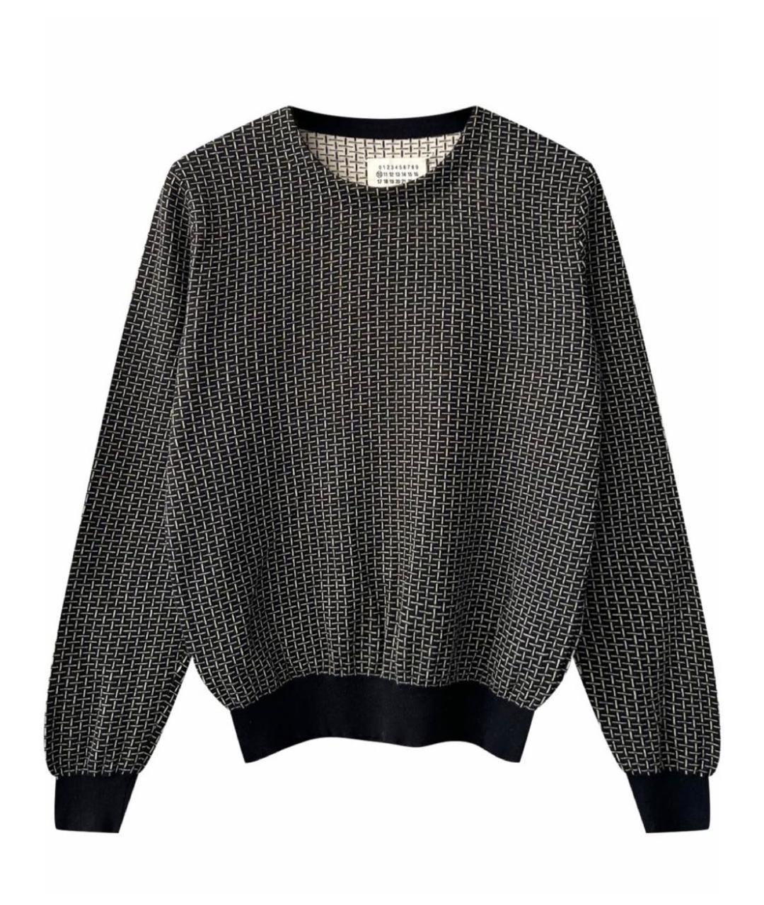 MAISON MARGIELA Черный хлопковый джемпер / свитер, фото 1