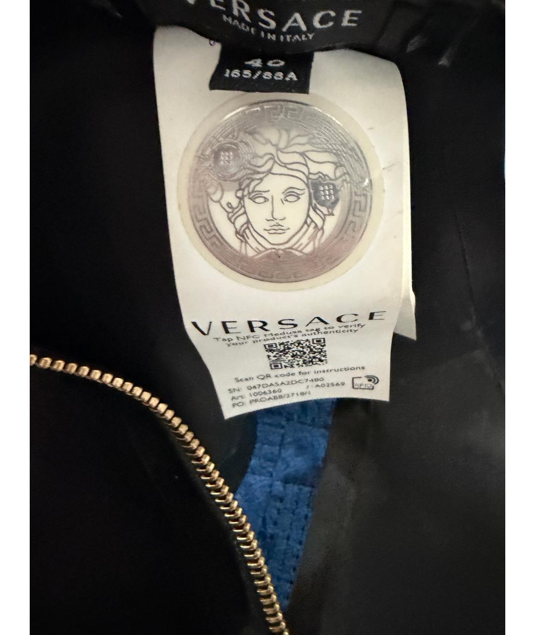VERSACE Черная майка, фото 4