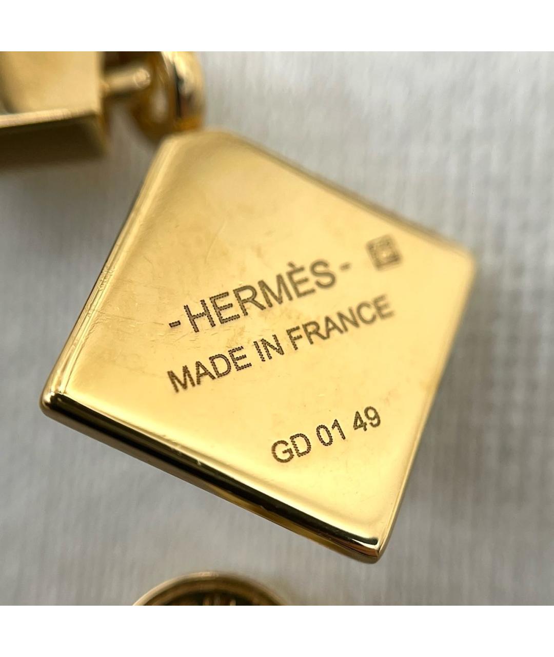 HERMES Золотые серьги, фото 7