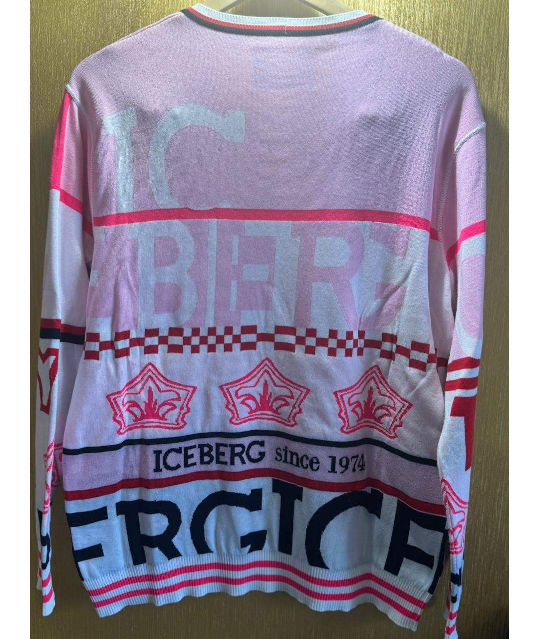 ICEBERG Розовый полиамидовый джемпер / свитер, фото 2