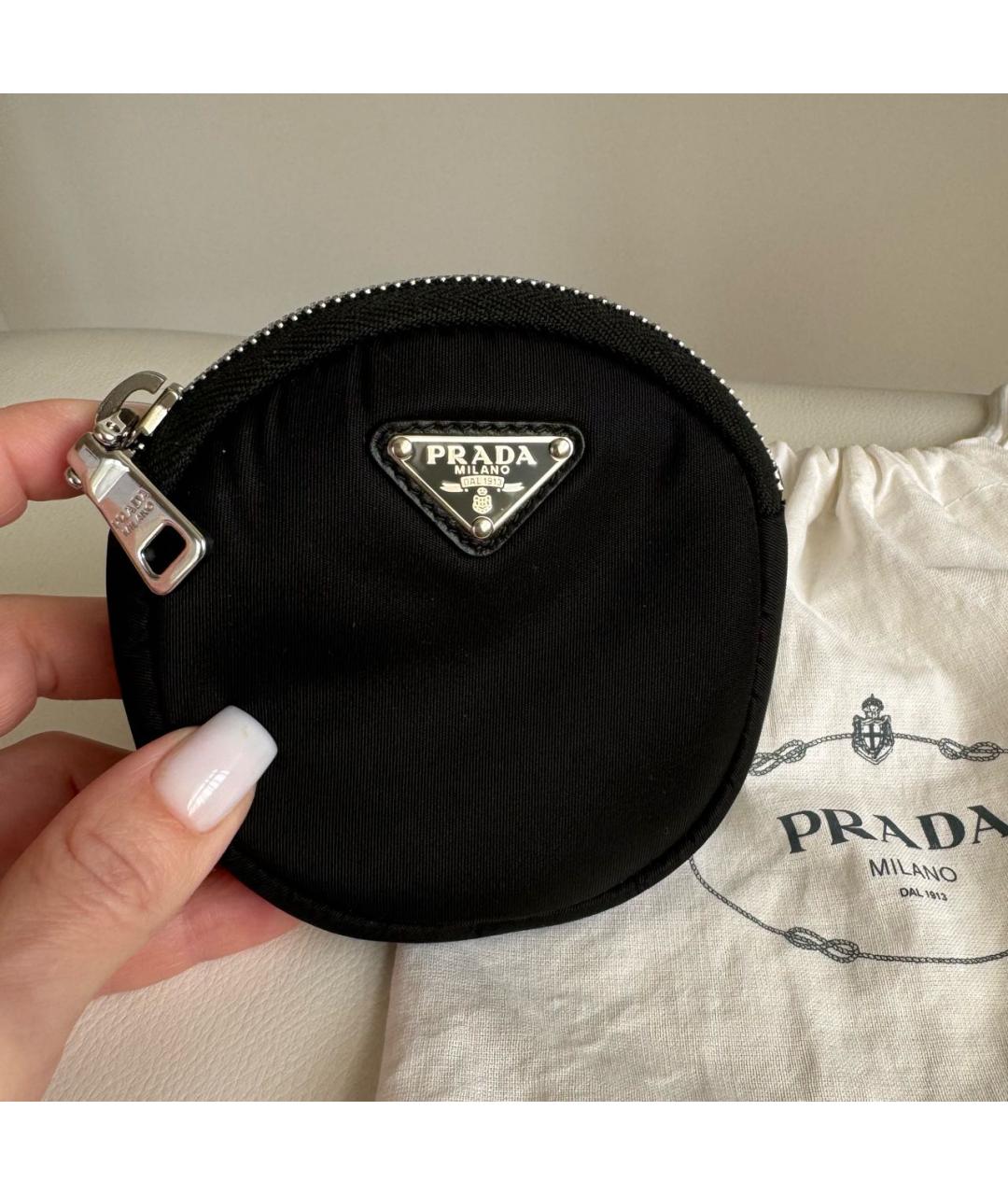PRADA Черный полиуретановый кошелек, фото 9