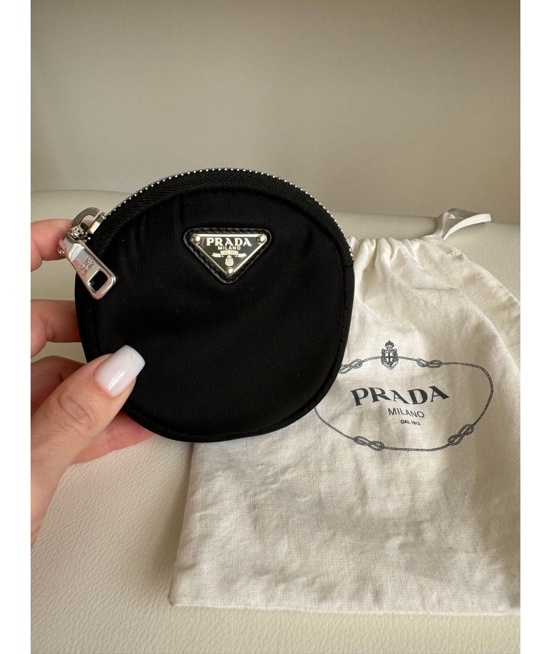 PRADA Черный полиуретановый кошелек, фото 2