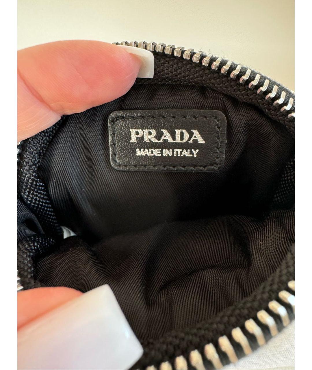 PRADA Черный полиуретановый кошелек, фото 8