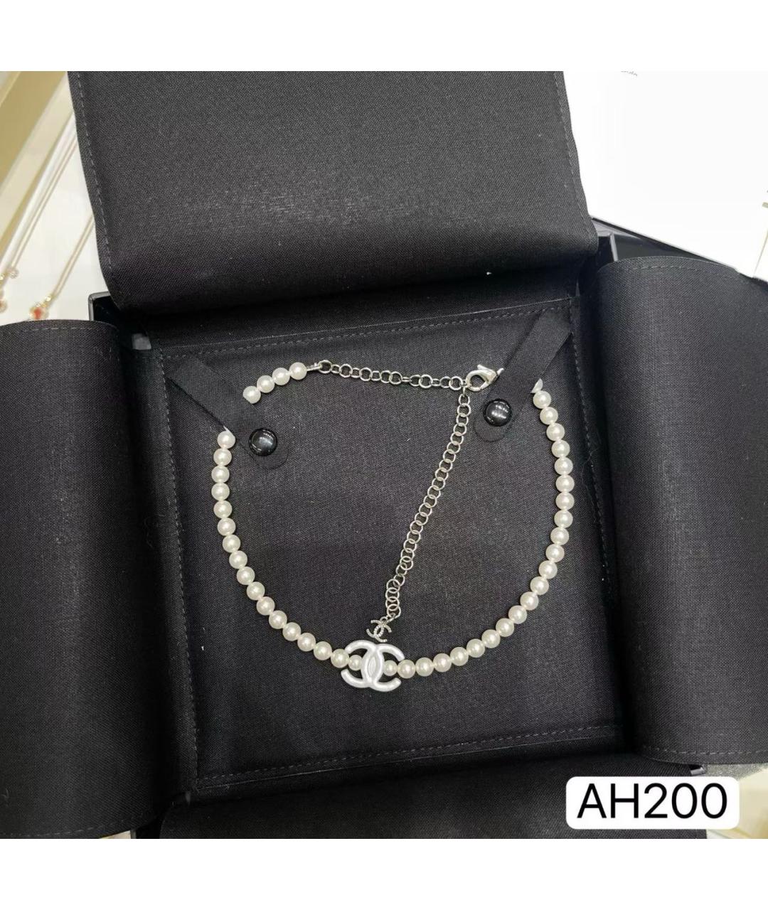CHANEL Белое жемчужное колье, фото 7