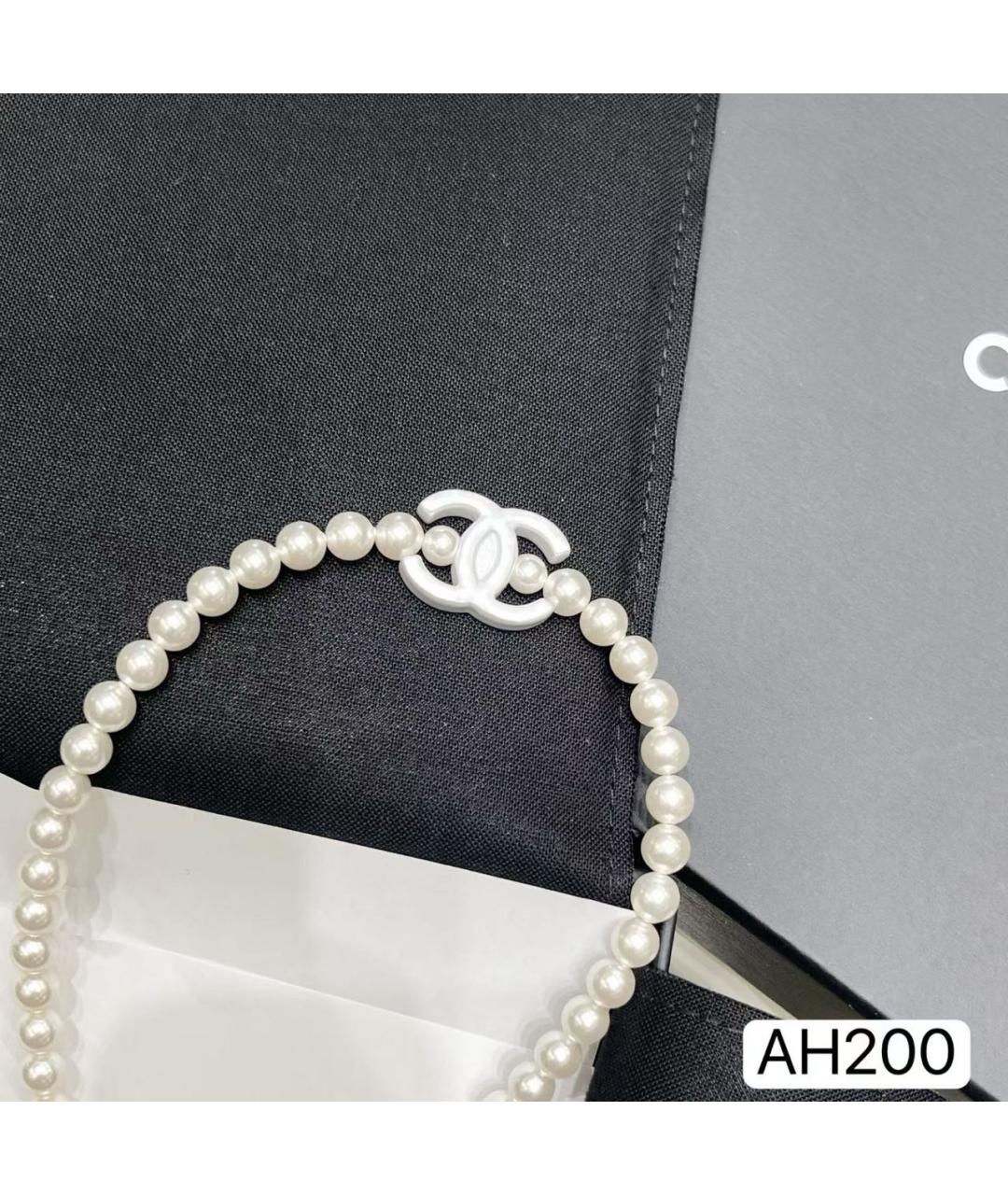 CHANEL Белое жемчужное колье, фото 5