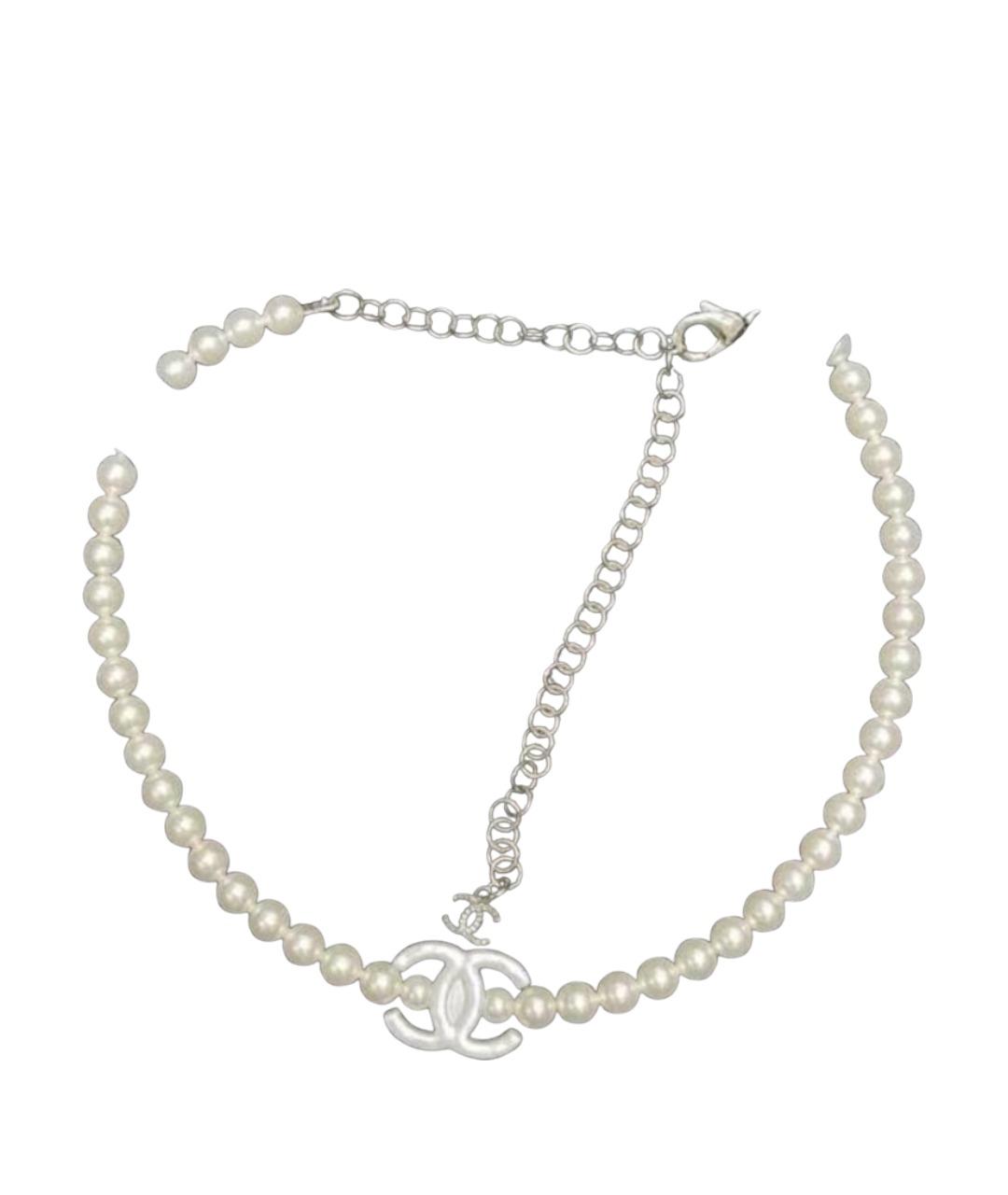 CHANEL Белое жемчужное колье, фото 1