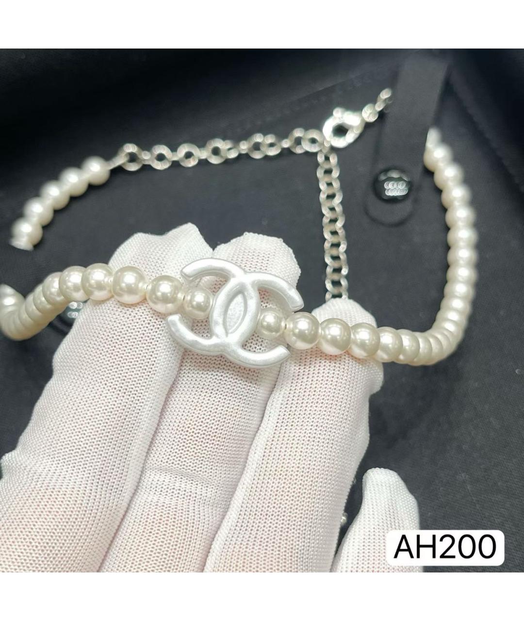 CHANEL Белое жемчужное колье, фото 3