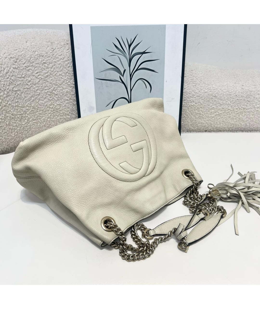 GUCCI Белая сумка через плечо, фото 3