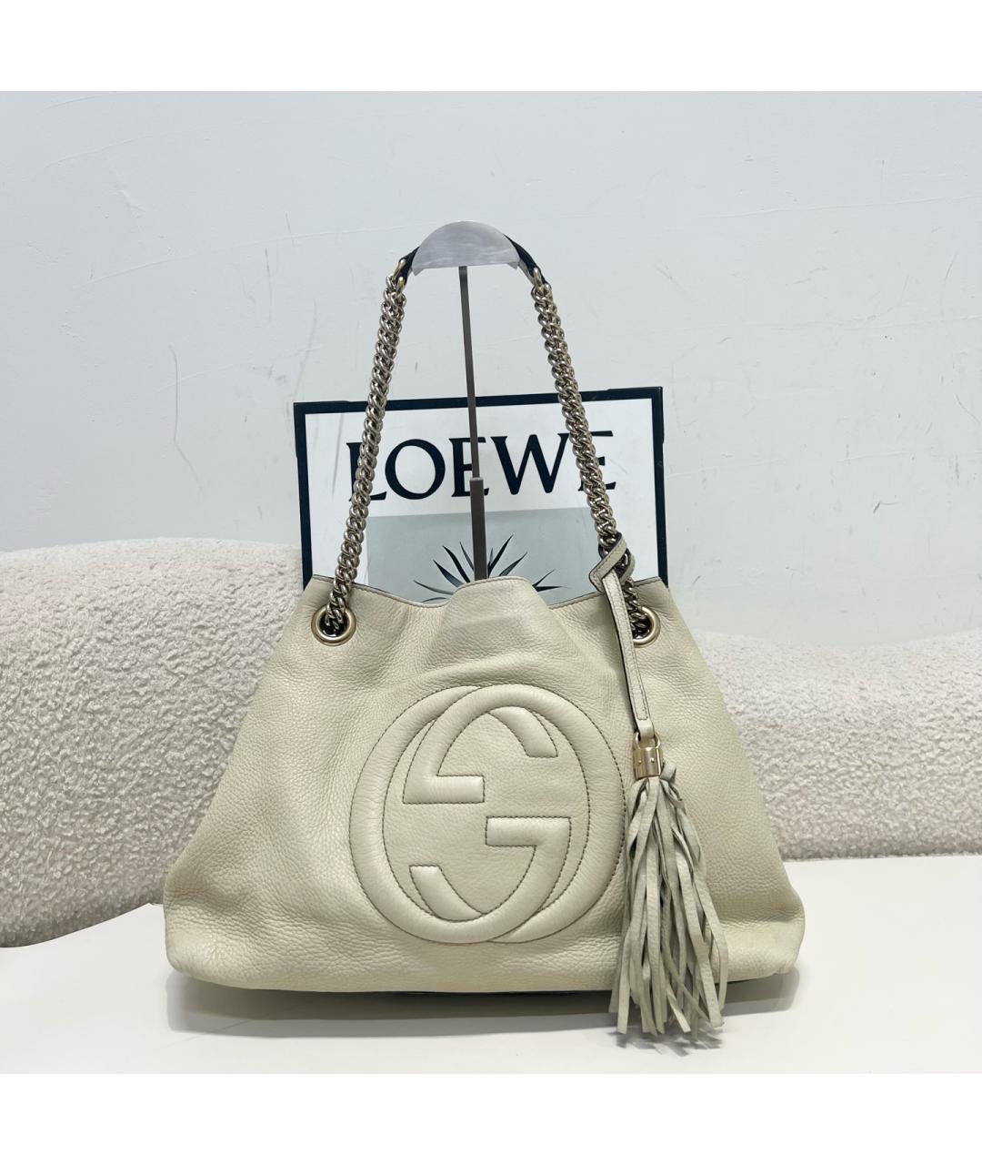 GUCCI Белая сумка через плечо, фото 4