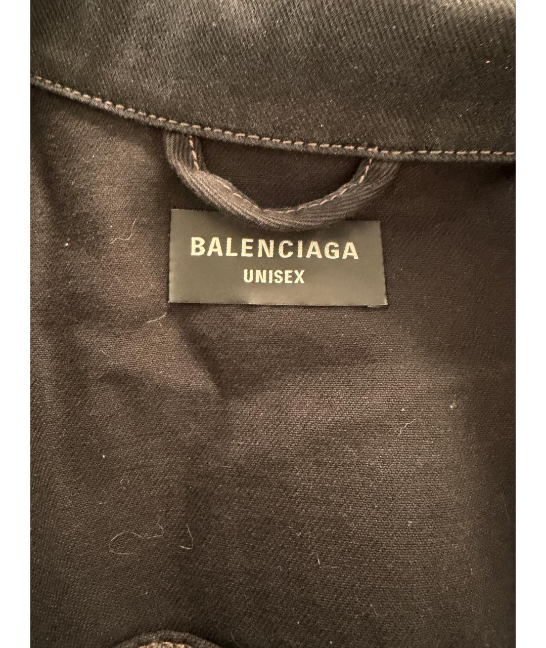 BALENCIAGA Черный хлопковый жакет/пиджак, фото 8