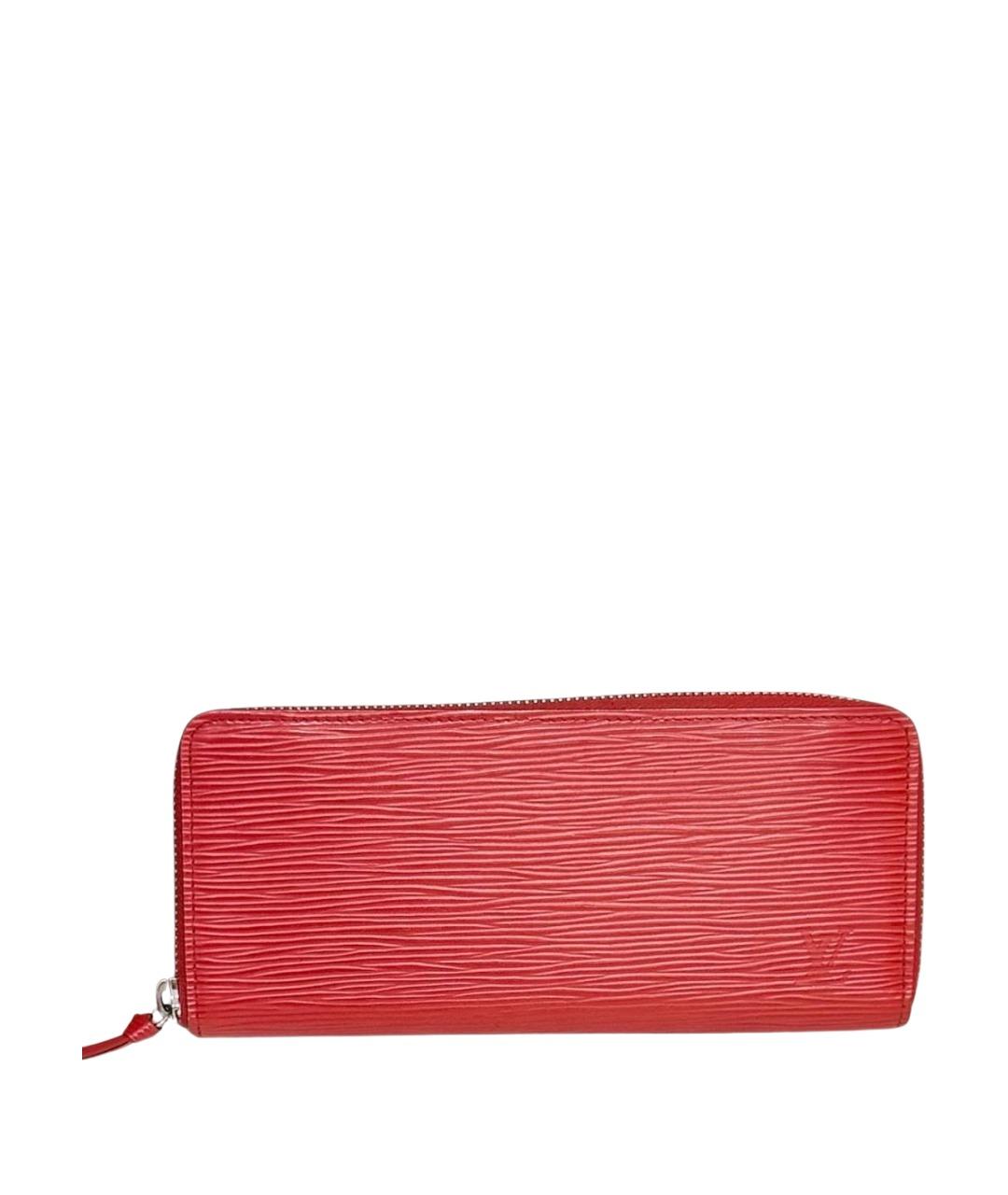 LOUIS VUITTON Красный кожаный кошелек, фото 1