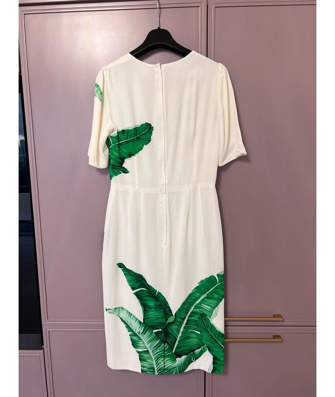 DOLCE&GABBANA Мульти шелковое повседневное платье, фото 3