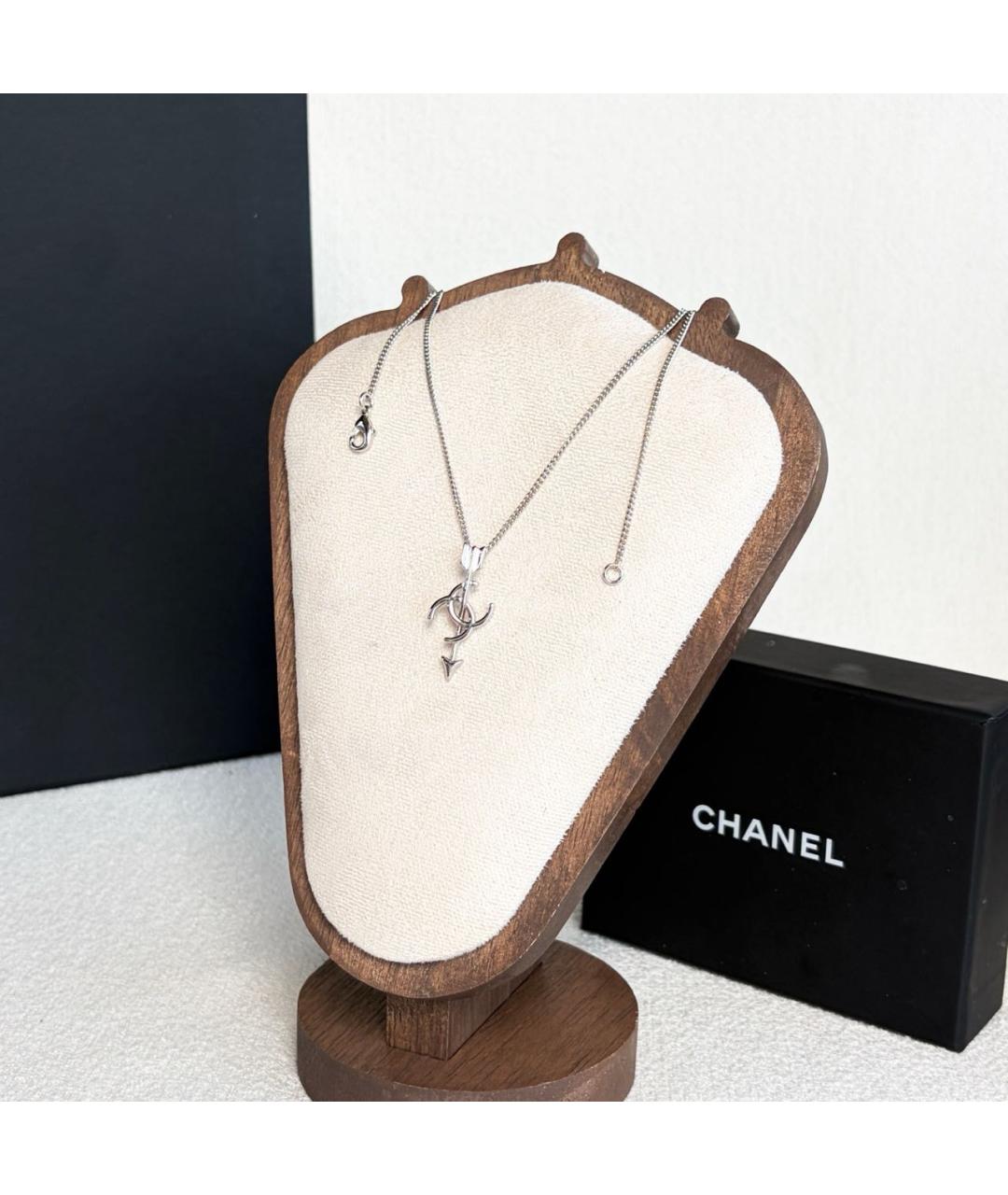 CHANEL Серебряное металлическое колье, фото 5