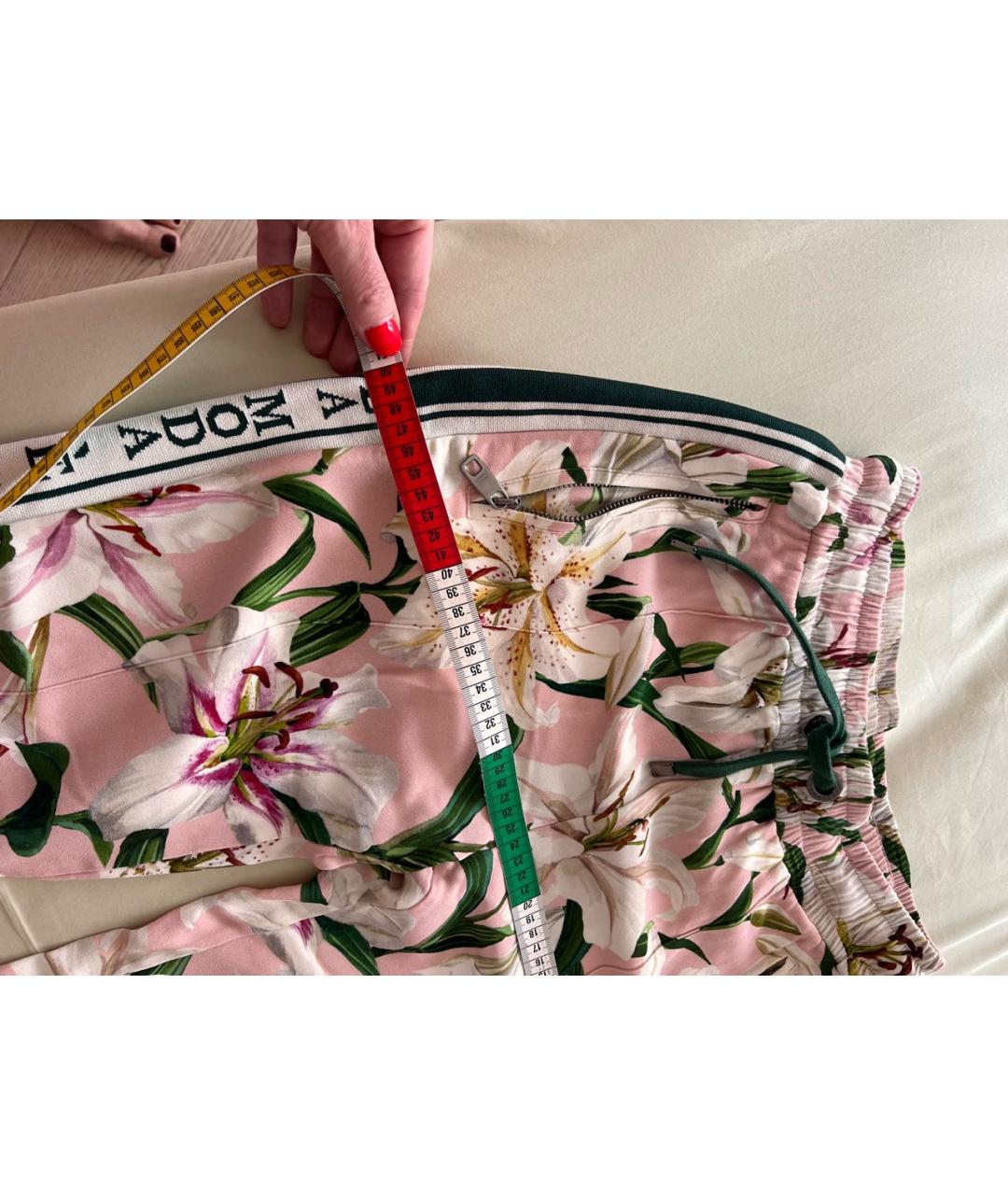 DOLCE&GABBANA Мульти шелковые спортивные брюки и шорты, фото 5