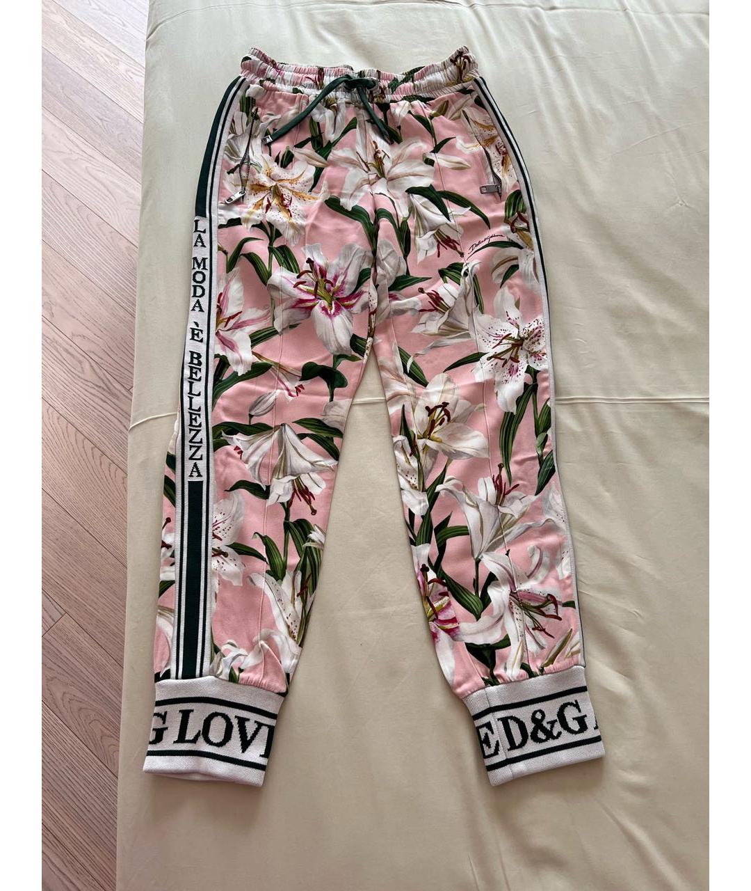 DOLCE&GABBANA Мульти шелковые спортивные брюки и шорты, фото 2