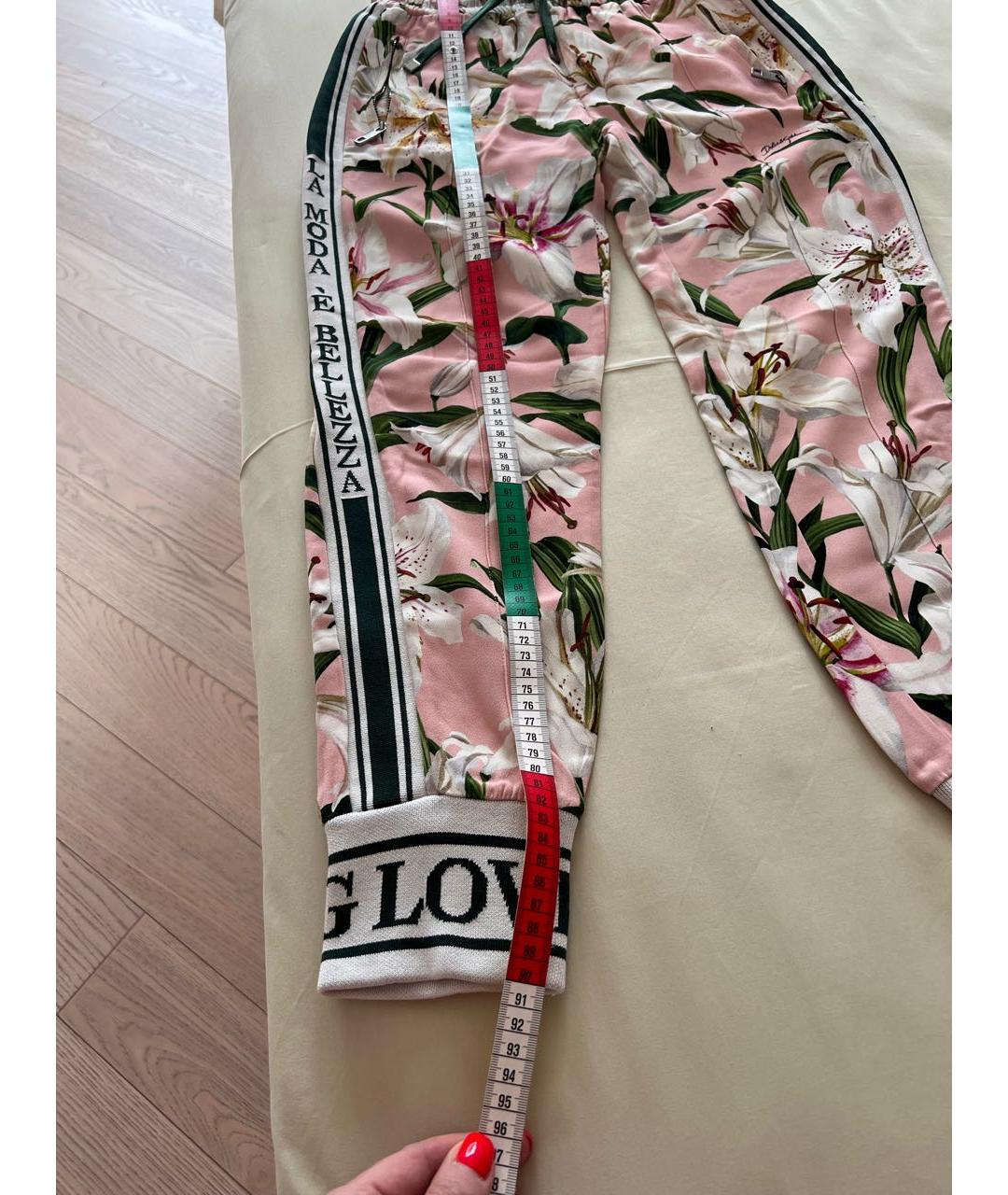 DOLCE&GABBANA Мульти шелковые спортивные брюки и шорты, фото 7