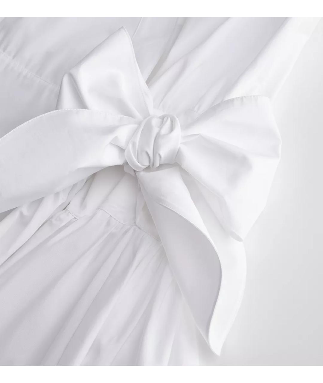 CHRISTIAN DIOR Белое хлопковое повседневное платье, фото 3