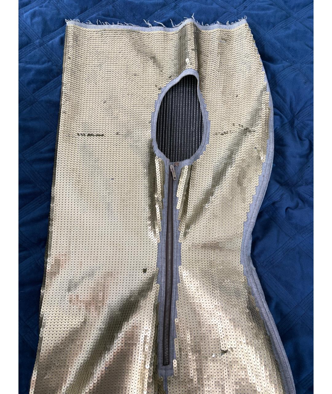 RICK OWENS Золотое вечернее платье, фото 5