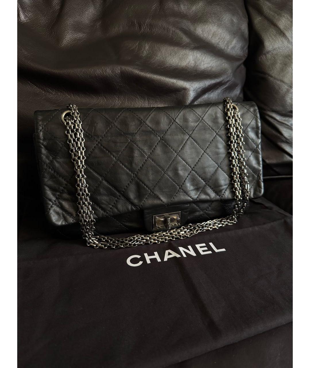 CHANEL Черная кожаная сумка через плечо, фото 7