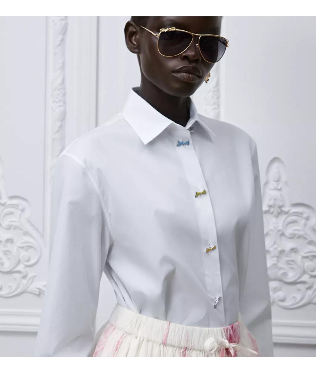 CHRISTIAN DIOR Белая хлопковая рубашка, фото 3