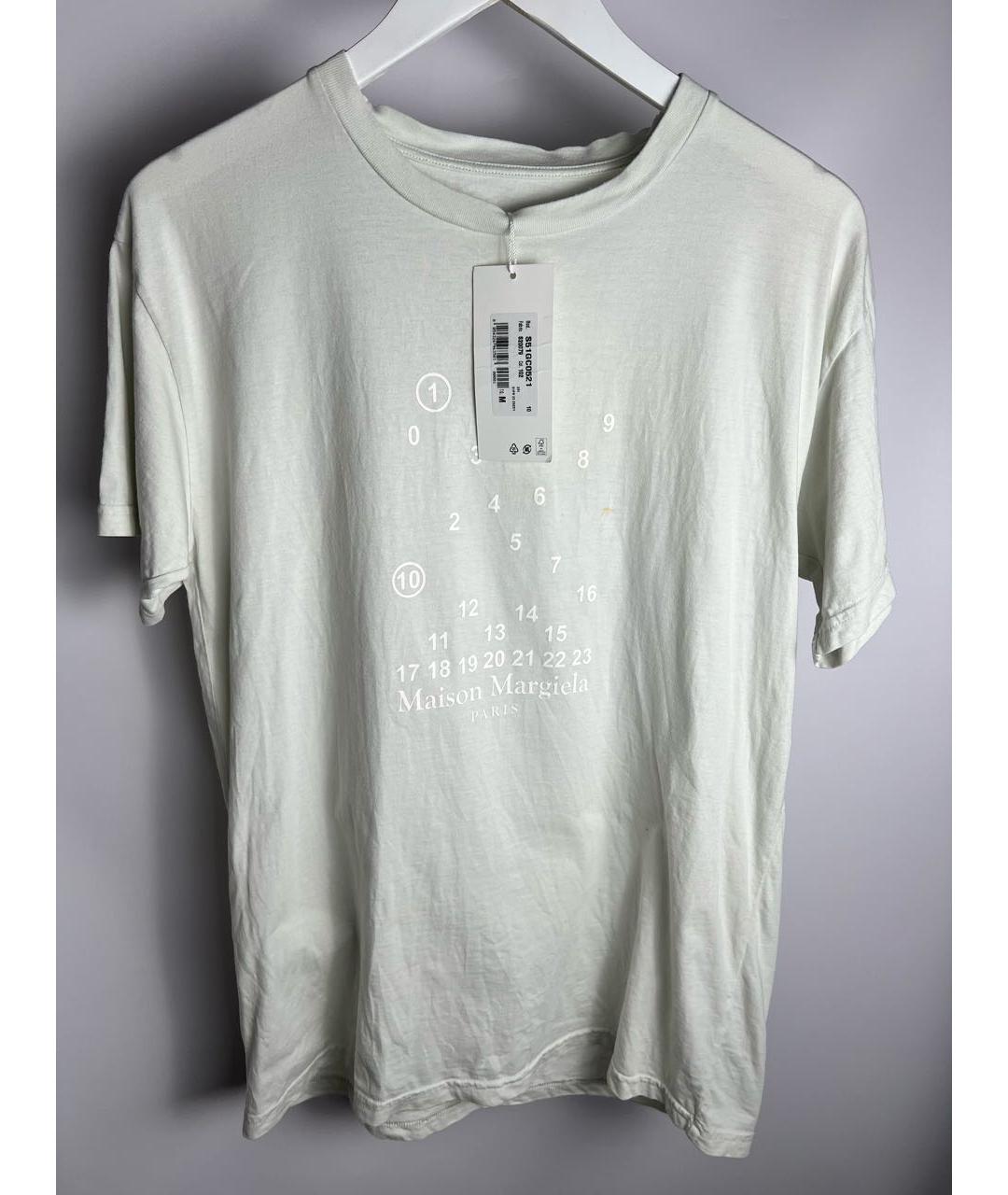MAISON MARGIELA Бежевая хлопковая футболка, фото 2