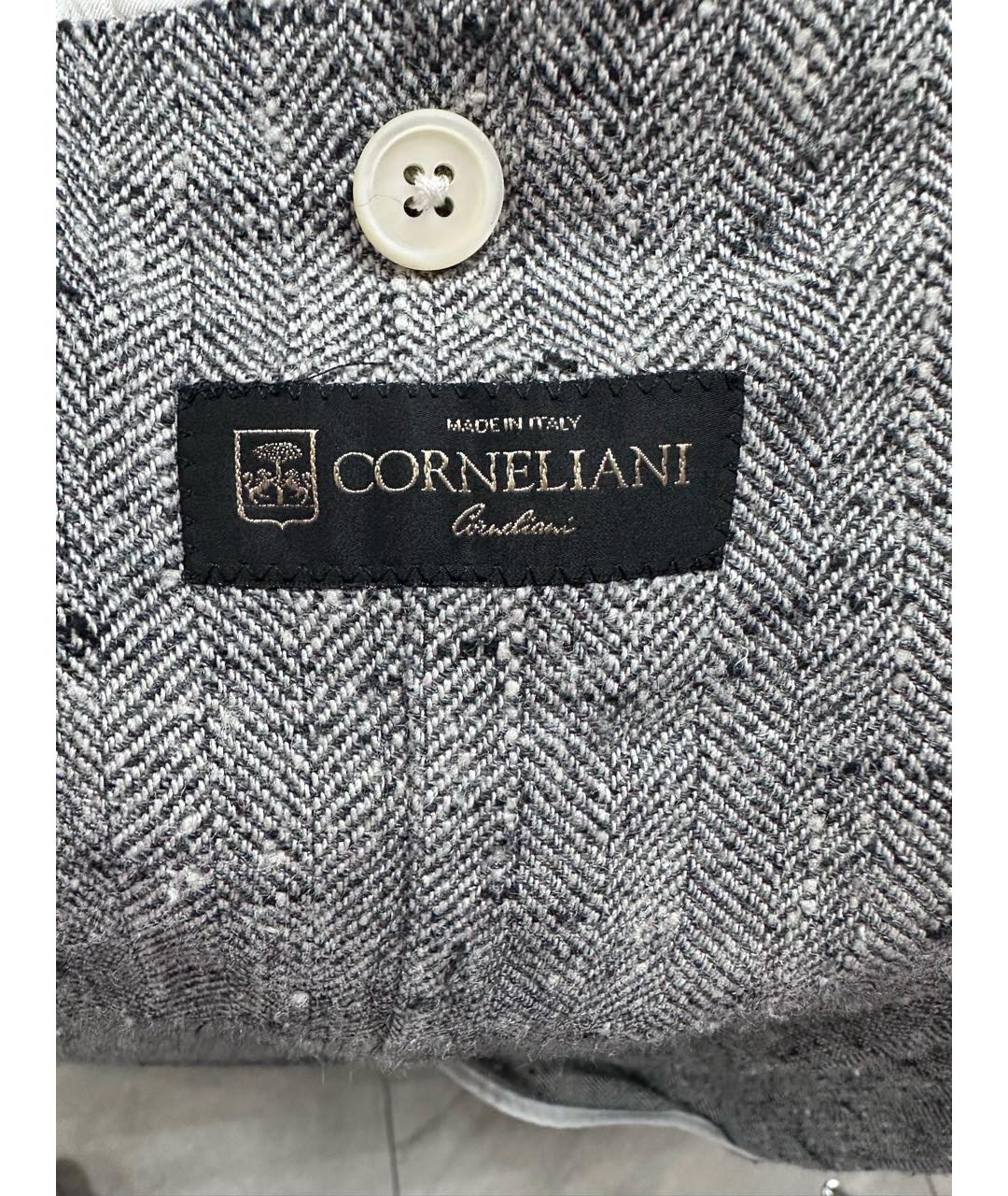 CORNELIANI Серый шелковый пиджак, фото 6